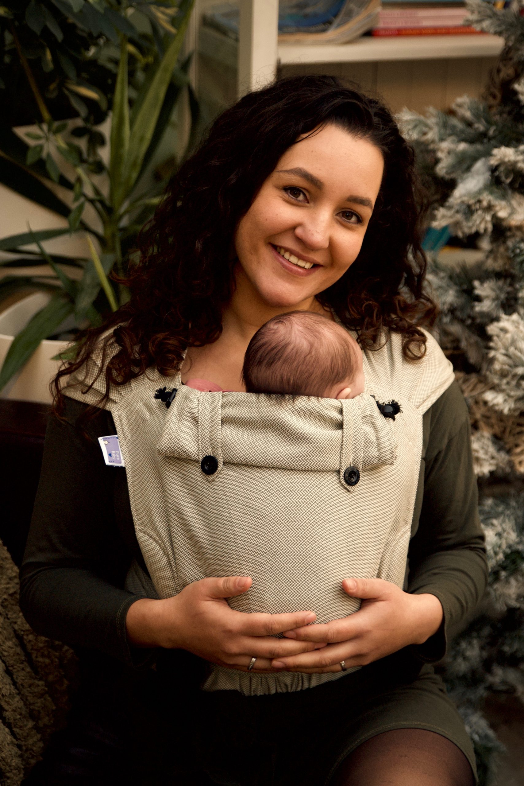 Ziek persoon Raffinaderij Walging Draagzak baby wrap & go - olive - Carefree baby